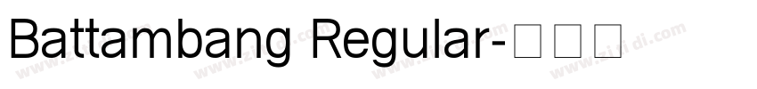 Battambang Regular字体转换